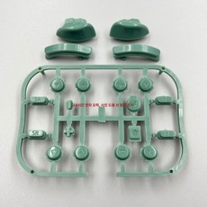 조이콘수리 부품 스위치 NS 핸들 버튼용 Joycon ABXY 투명 버튼 풀 세트 Brown, 1개, 진녹색, 기본 모델명/품번