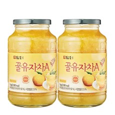 꿀유자차A 1kgX2개+안전포장, 1kg, 1개