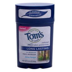 Tom's of Maine 롱 래스팅 맨 데오드란트 딥 포레스트, 64g, 1개