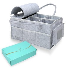 보육교사 추천 기저귀 스토커 기저귀 보관함 기저귀 가방 LARUTAN 뚜껑 포함 라르탄 베이비 용품 수납 케이스 장난감 보관함 기저귀 보관 출산 준비 아기 출산 축하 선물 (엉덩이