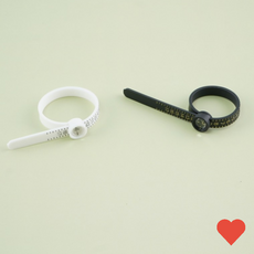 주얼 소품 둘레 밴드 고급형 링 게이지 사이즈 측정 확대, 블랙, 블랙