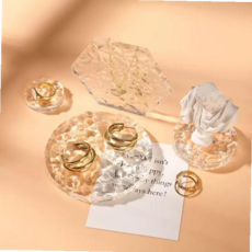 촬영 조명 악세사리 촬영용 배경 아크릴판 투명 트레이, 원형10cm