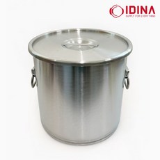 이디나 스텐 위생통 40G 152L 550x630 식깡 40갈론 152리터 대형 들통 국통 육수통 급식 위생통, 1개, 55cm