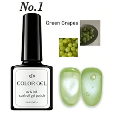 10ml 과일 캣아이 젤 네일 폴리쉬 1/5병 DIY 네일 아트 봄/여름 네일 아트 발렌타인데이 네일 아트., 03 01