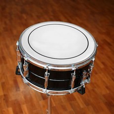 무소음 레이어 드럼 화이트 오일 스킨 키트 연습 패드용 교체품 저소음 타악기 드러머용, 1개, 기본