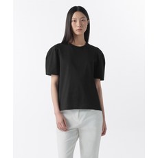 매장정품 무신사스탠다드우먼 MUSINSA STANDARD WOMAN 우먼즈 실켓 퍼프 슬리브 티셔츠 [블랙] MWETS5Z04-BK 541750