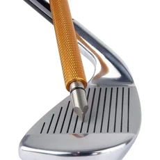 볼마커 골프 클럽 그루빙 샤프닝 도구 5 색 그루브 샤프너 웨지 U V 타입 스퀘어 Regroover 블레이드 청소, 03 Gold