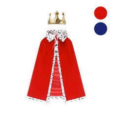 성인용 왕관 망토 세트 패밀리 룩 커플 생일 축하 홈 파티 반티 사진 촬영 용품 F-6010