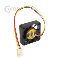 Coms NA952 DC12V 케이스용 팬쿨러 40mm 3핀 전원 쿨러팬 DC브러시리스 팬 모터 저소음 3P 전원 커넥터, 1개
