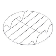 Penitue 스팀 랙 17.8cm7인치 스테인리스 스틸 냉각 랙 원형 통조림 베이킹 로스팅 스팀기 받침 더치 오븐 에어 프라이어 액세서리 3 6 8쿼트 압력솥용 1537, Penitue 스팀 랙, 17.8cm7인치 스테인리스