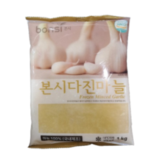 본시 다진마늘 중국산, 4개, 1kg
