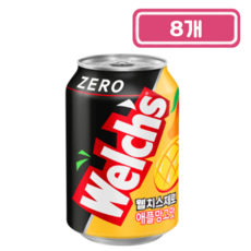 농심)웰치스제로애플망고355ml, 8개, 355ml