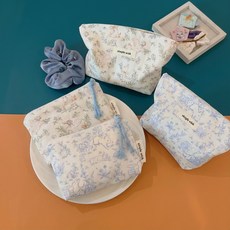 문곰문곰 여행용 미니 메이크업 파우치 화장품 파우치 생리대 파우치