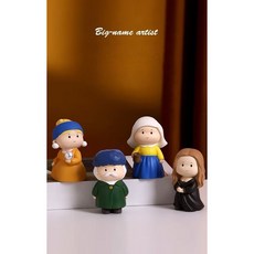 시앤케이 예술가 시리즈 피규어 미니 피규어 인테리어 장식용, 1개