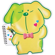 모양 스케치북 강아지 드로잉스케치북