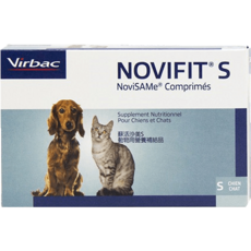法國維克 Virbac 犬貓專用 Novifit 蘇活沙美肝腦錠 S/M，30顆入，維持認知功能，守護腦部健康, 1個, 蘇活沙美 肝腦錠【S】, 維持認知功能，守護腦部健康, 30