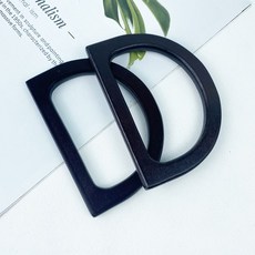 헤세드 뉴 반달핸들 우드핸들 마크라메 재료 가방손잡이 (1쌍), 다크브라운, 1세트