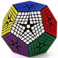 小小店舖 聖手八階五魔方 黑 高級包裝 魔術方塊 異形 8階 5魔方 mega 益智玩具 megaminx 高階, 黑色, 1個