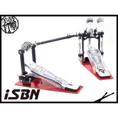 iSBN i-602P 紅底板雙鍊大鼓雙踏【美鼓打擊】雙鍊設計、靈敏穩定、專業級演奏, 1個