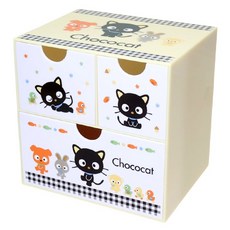 산리오 초코캣 3칸 서랍 수납, 3단, 믹스