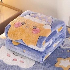 꽃무늬 담요 침실 소파용 플란넬 귀여운 핑크 딸기 패턴 세탁기 사용 선물, 7. Cute Star