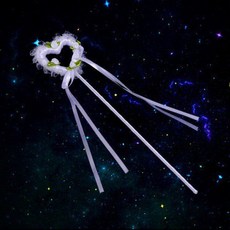 틴다샵 강아지화동 결혼식 화견 화동 웨딩 원피스, 1개, 귀여운 소녀 하트 엔젤 스틱