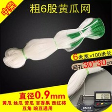 種瓜豆角弔瓜絲瓜苦瓜黃瓜百香果專用網植物爬藤網種植網攀爬農用TJBZ, 6*100粗6股【孔30黃瓜苦瓜】, 1個