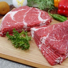 청정우 등심과 목심(척롤) 불고기용, 6개, 250g