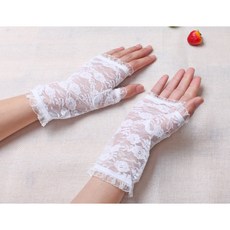 蕾絲手套 女士無指半指防曬短款婚禮手套