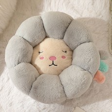 베스펫 강아지 컬러 꿀잠 방석, 그레이, 1개