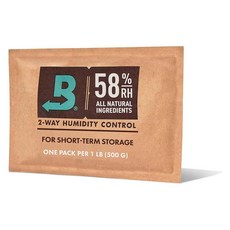 Boveda 58% 양방향 습도 조절 팩 453.4g(1파운드) 보관 보관 용기용 수분 흡수기 가습기 개별 포장된 하이드레이션 패킷 - 1팩, KeepFresh 58%