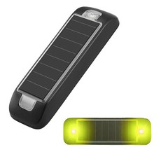 DQmall 태양광 안전 점멸등 경고등 경광등 추돌방지, 2개, Yellow