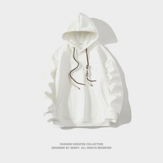 ZPEIZ 남성 후드티 오버핏 무지 맨투맨 캐주얼 봄가을 데일리룩