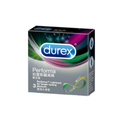Durex 杜蕾斯 飆風碼 持久潤滑 保險套, 1個, 3個裝