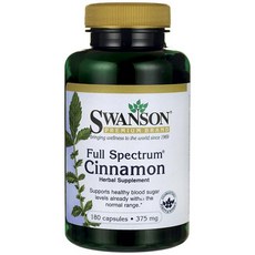 Swanson 斯旺森 肉桂膠囊 375mg, 180顆, 1罐