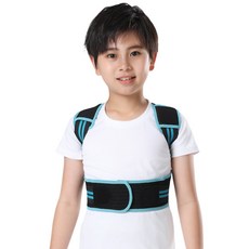 兒童矯姿帶駝背器坐姿帶小孩學生背部青少年隱形帶, XL 建議體重62-73KG, 藍色