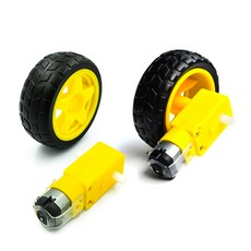 RC카 TT모터 1개 + 바퀴 1개 / 아두이노 로봇 자동차 키트, 1세트