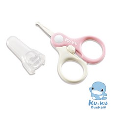 KU.KU 酷咕鴨 嬰幼兒安全剪刀 KU3035, 粉色, 1個
