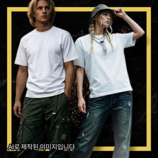 럭스디엔엠 백화점 매장판 순면 40수2합 남녀공용 통기성 데일리 베이직 라운드 반팔티셔츠