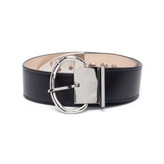 라반 오버사이즈 버클 가죽 벨트