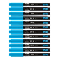 모나미 에딩슈퍼 600 파스텔 형광펜, 파란색, 12개
