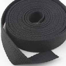 Joeunmall 폴리혼방 가방끈 멜빵끈 웨빙끈 20mm 웨이빙(5마), 1개, 20mm-블랙