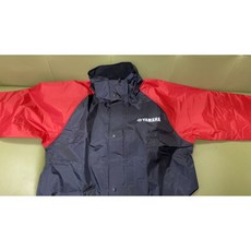 YAMAHA YAR22 CYBER TEX 兩截式雨衣, S-日本YAMAHA黑紅撞色款-全套, 1個