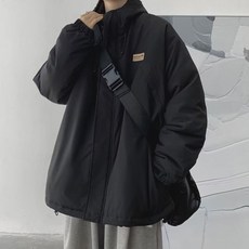 Nandchn 連帽夾克外套 美式機能風加絨加厚休閒外套