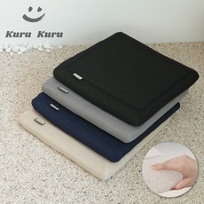 쿠루쿠루 꺼지지 않는 에어실 기능성 코일에어매트 통풍 방석, 네이비