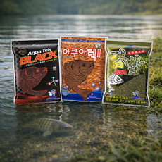 경원 아쿠아삼합 (아쿠아텍2 + 아쿠아블랙 + 김밥) 민물떡밥 붕어떡밥 3가지, 1세트, 1150g