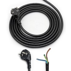 신성 측면접지 VCTF 1.5X3C 흑색 2M/3M 전원선 접지선 파워코드 전원코드선 전기코드선, 1개, 2m