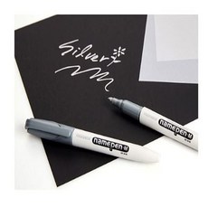 굵은글씨용(MEDIUM) 네임펜 - 은색1자루art4+9zQM