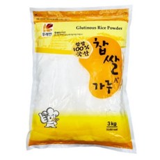 [비에스푸드]뚜레반 찹쌀가루A+ 국산, 3kg, 1개