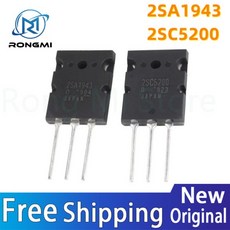 10개/세트 기존 2SA1943 TO-3P 2SC5200 3쌍 (5PCS 새 IC 칩 재고 있음, 01 New, 01 CHINA, 03 2SA1943 10Pcs